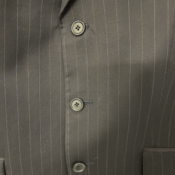 Ralph Lauren Dillards Blue Pinstriped Suit Jacket Mens 41R Sport Coat Blazer - Picture 4 of 16